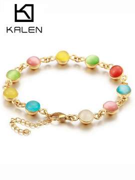 Stainless Steel Stone Bracelet