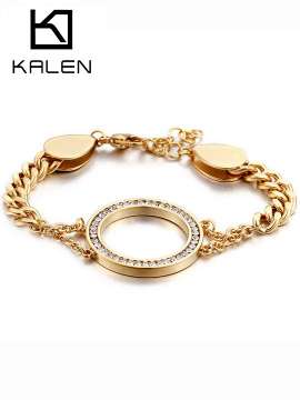 Stainless Steel Stone Bracelet