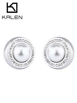 Stainless Steel Stone&Crystal Earring